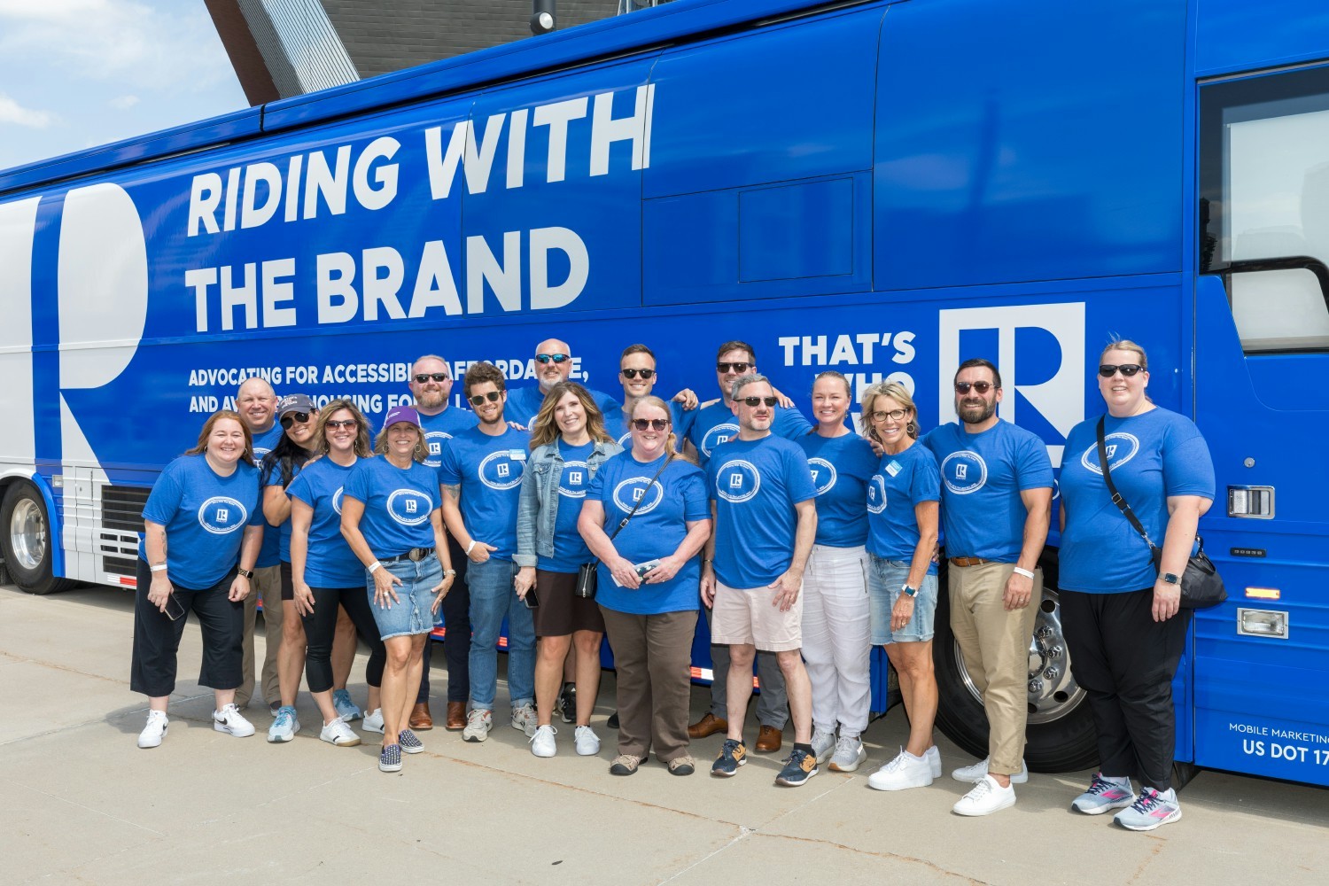 Staff at our 2023 Riding with the Brand event showcasing Realtors® and all they do for the community & housing industry.