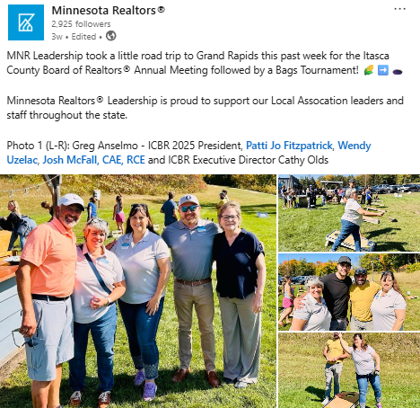 As the State Level Association - We support Local Realtor Associations across the state.