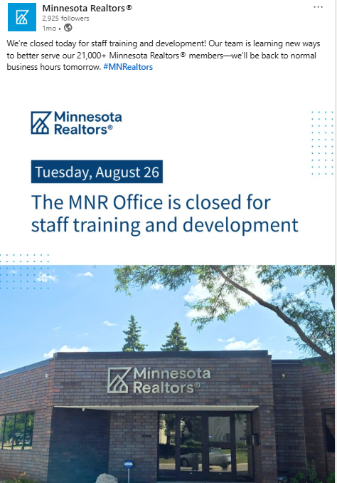 Staff Development and Team building are core values at MNR. 