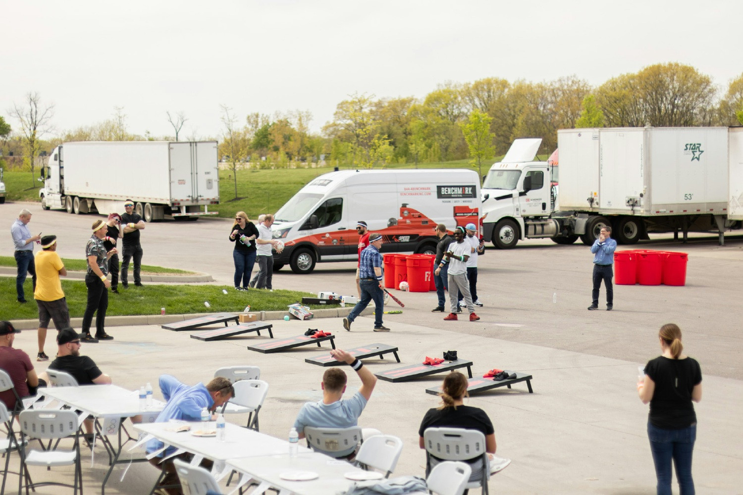 Olympic Quarterly Event: the team was split into teams and participated in many different sports for an afternoon!