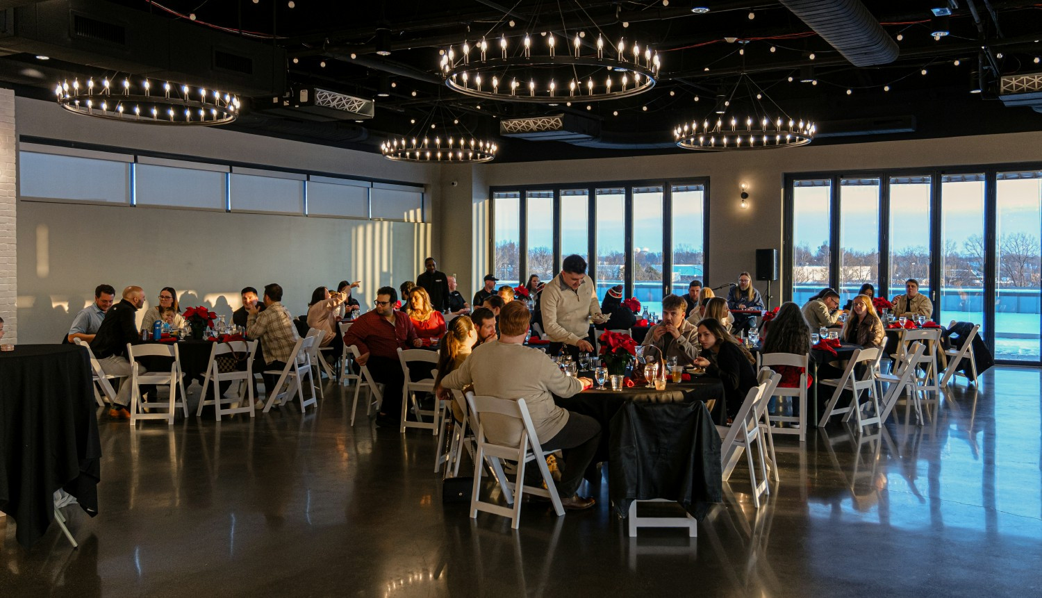 Annual Holiday: Hosted nearby, families of team members are invited to join us for dinner, drinks and fun activities!