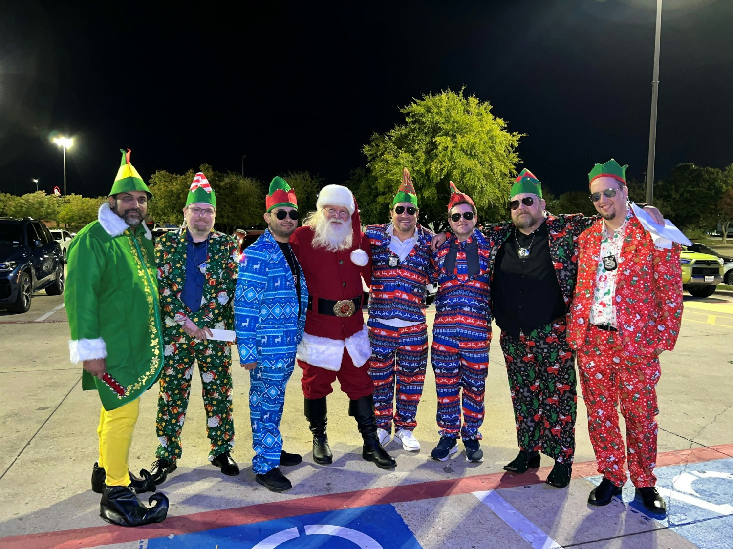 Holiday cheer! Tech team wowed as Secret Service elves, escorting Santa & delivering a hilarious, spirited skit!