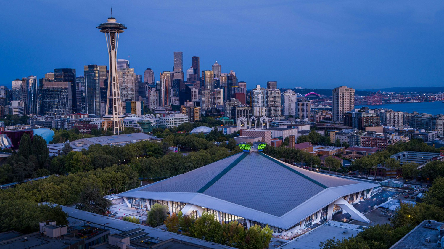 OVG’s Climate Pledge Arena, the world’s first Zero Carbon Certified Arena.