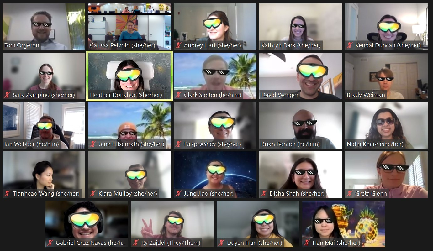 Pictionary Virtual Happy Hour (Team Sunglasses vs. Team Goggles)