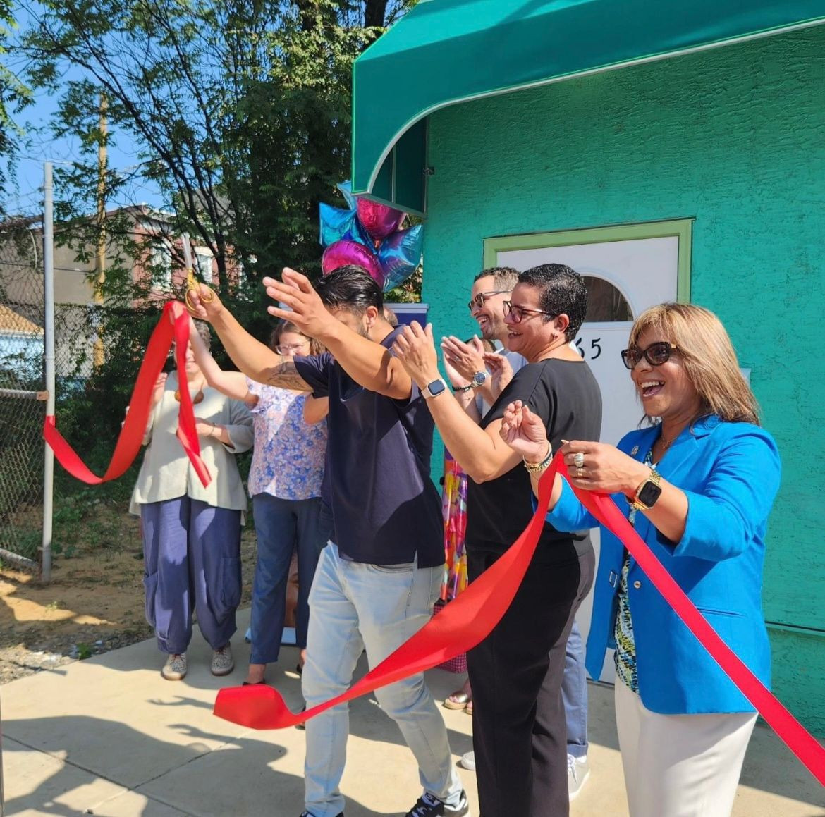 Celebrating the opening of