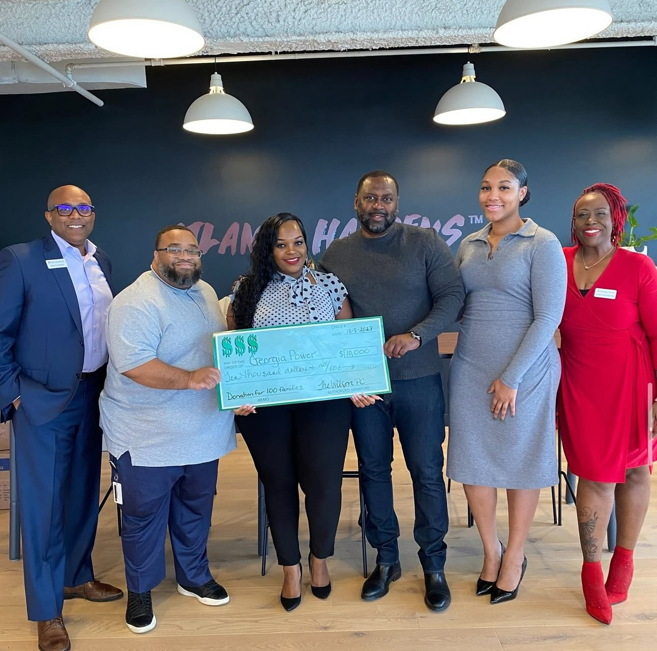 Each holiday season, we are proud to partner with GA Power to help 100 local families.