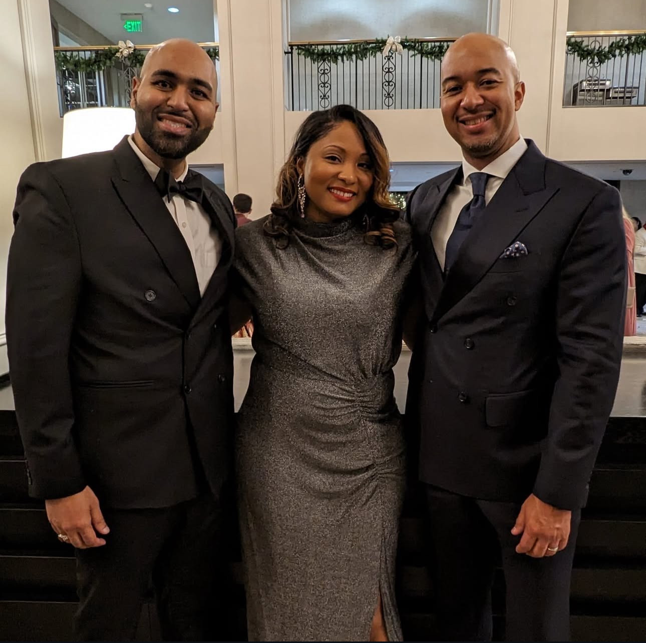 Lawyer's Club of Atlanta's holiday party (Tosif, Danielle, Jerred).