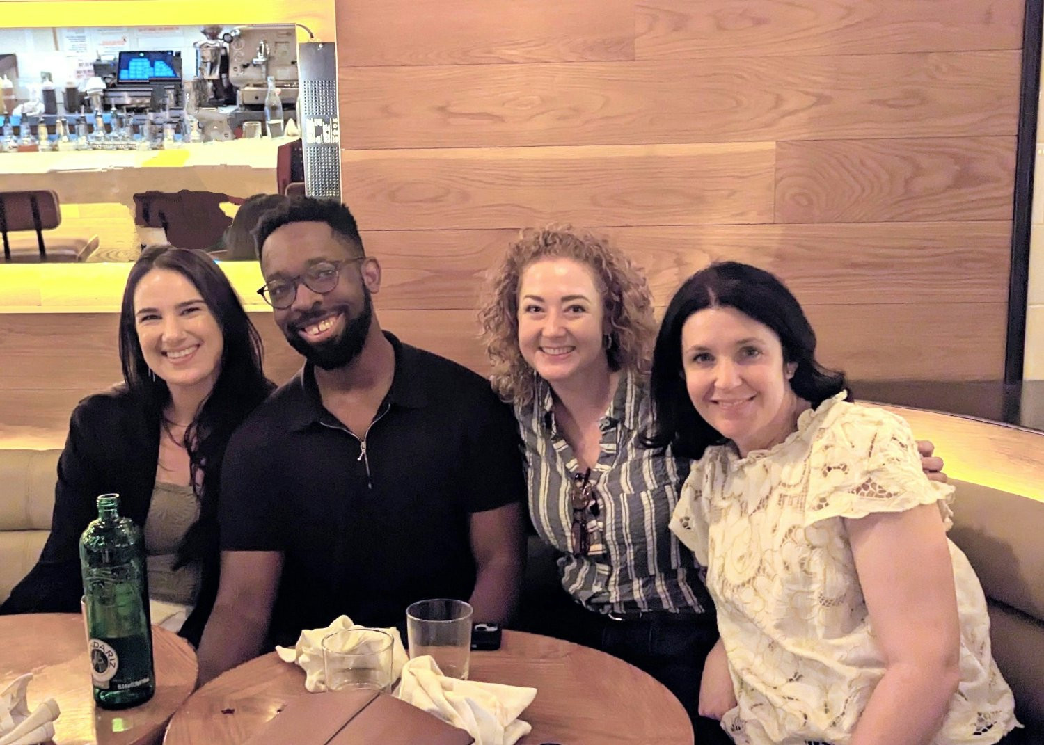 Akoyans enjoying impromptu tapas when client travel brought coworkers to New York City.