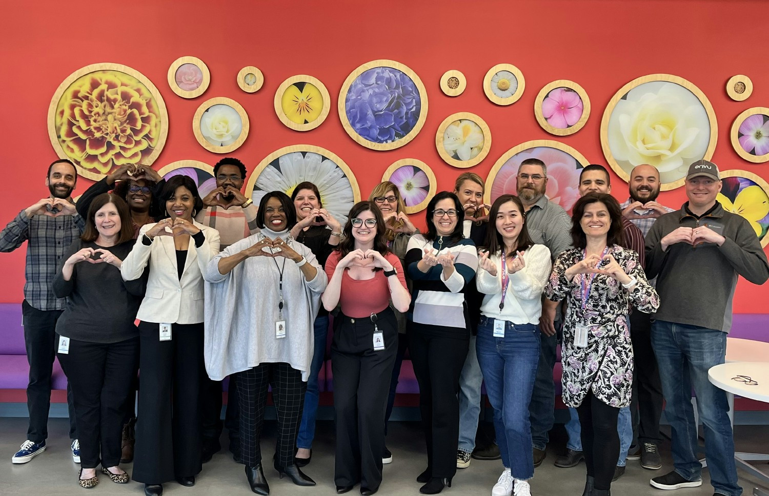 US employees celebrate international women’s day and DE&I, contributing photo to our global LinkedIn campaign.