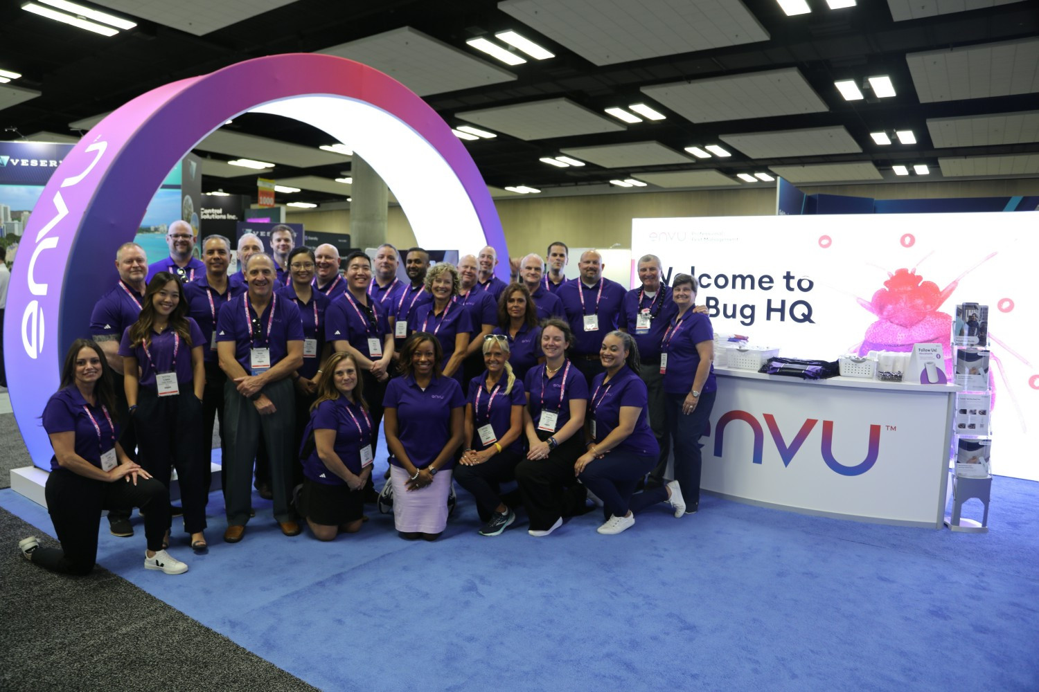 Employees from our Pest Management business gather in our exhibit before kickoff of industry’s largest conference.