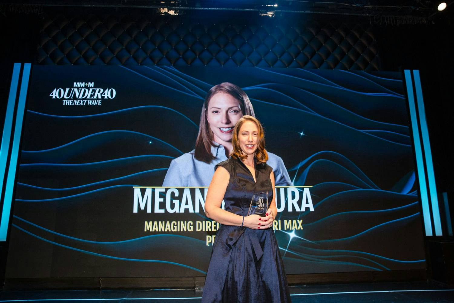Megan Jankura, SVP Managing Director of Petauri MAx, honored at MM+M’s 40 Under 40 awards