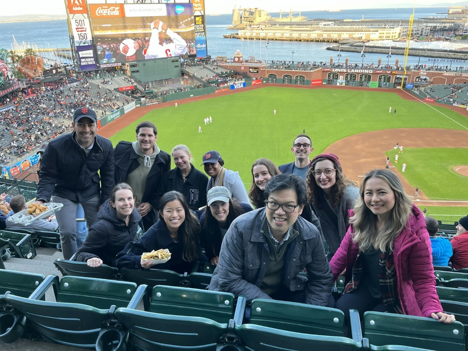 Our Marketing and Business Development teams cheer on the San Francisco Giants during a team onsite week.