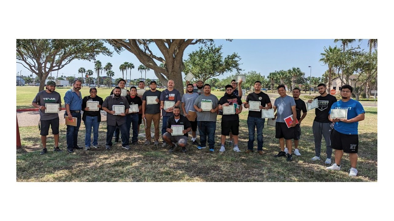 Our production teams show off their certificates after a fun day of learning and teambuilding.