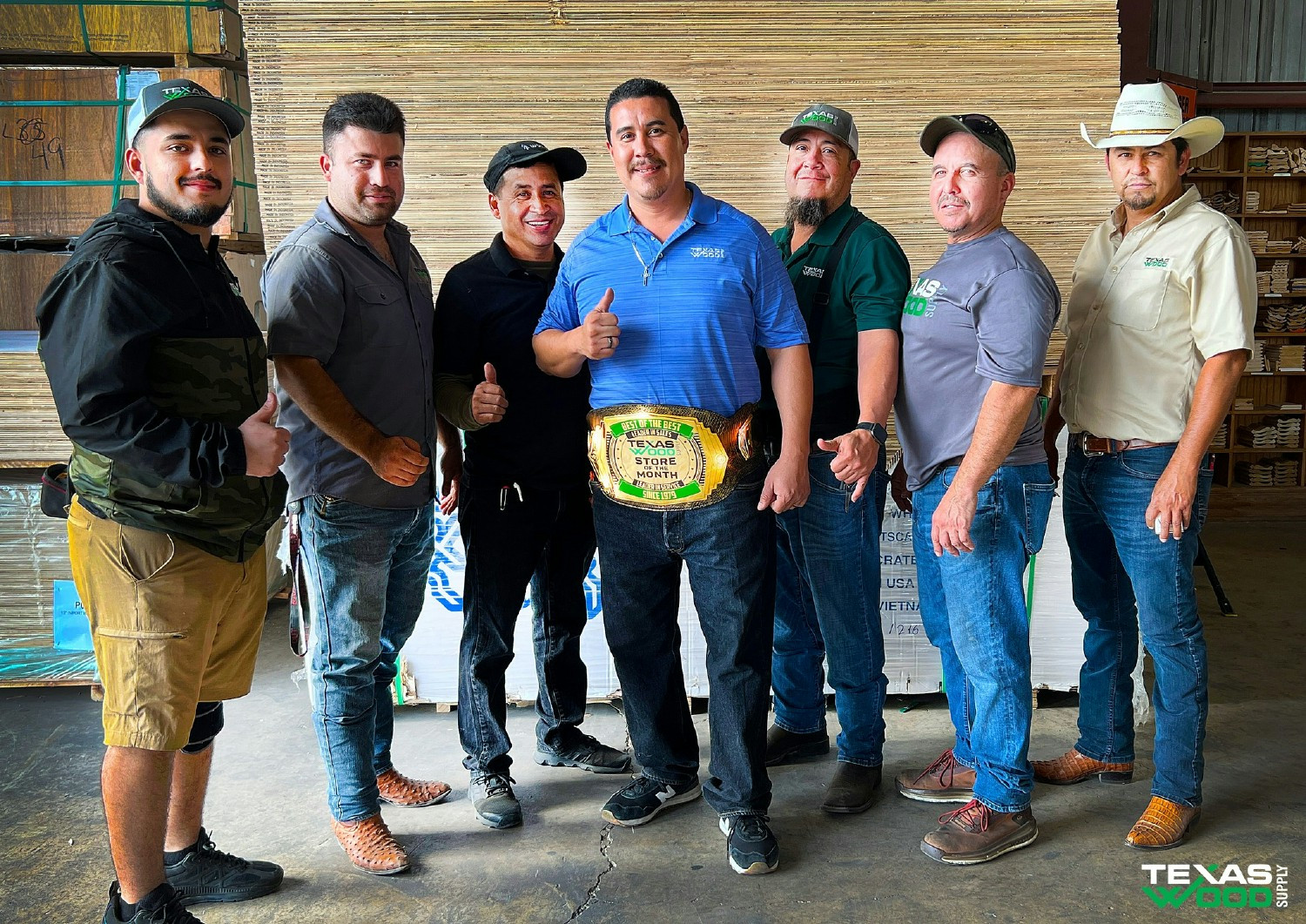 Texas Wood Supply employees are celebrated for their hard work, dedication, and impactful contributions.