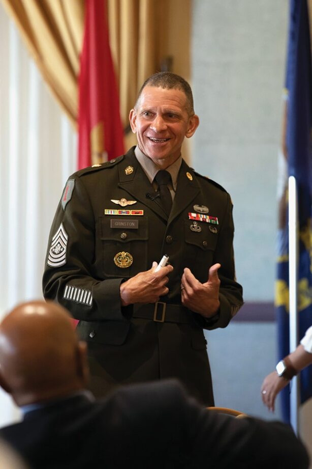 New CEO Michael (Tony) Grinston as of January 2024. Former SMA of the Army.