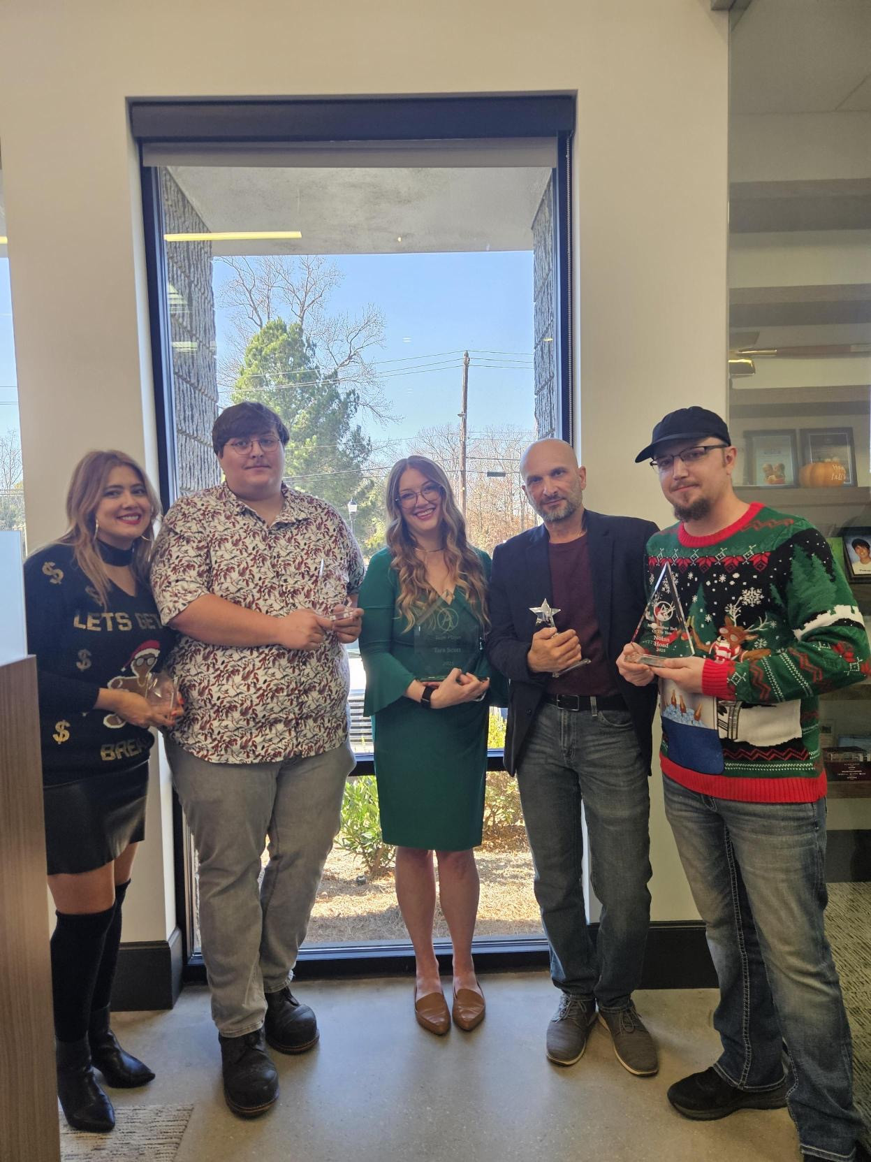 Awards at Holiday Party