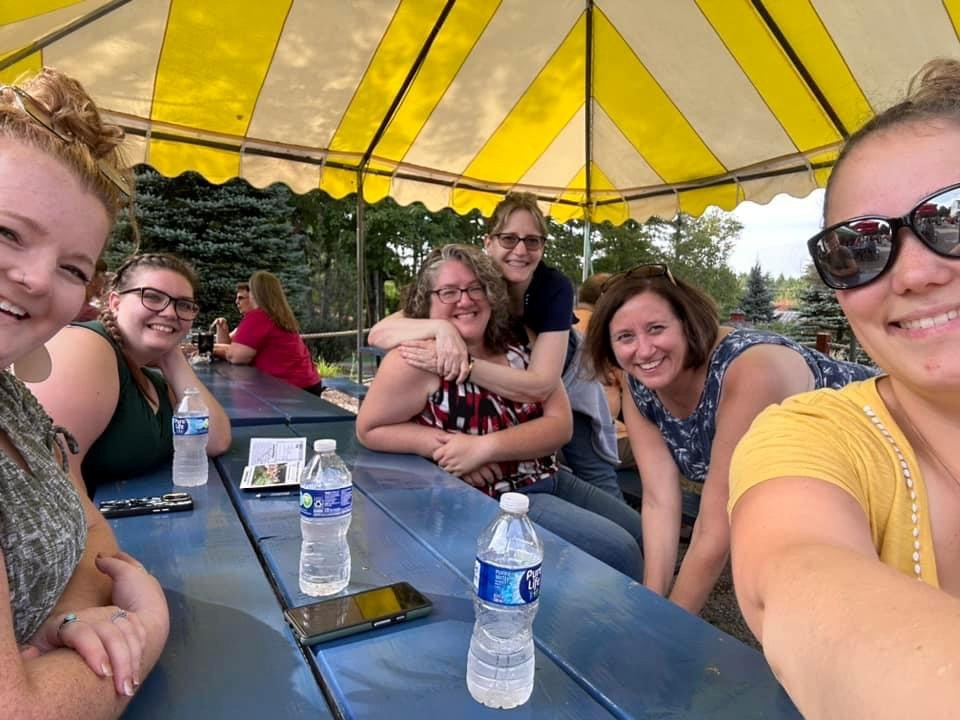 Employees relaxing at annual Employee Appreciation Day