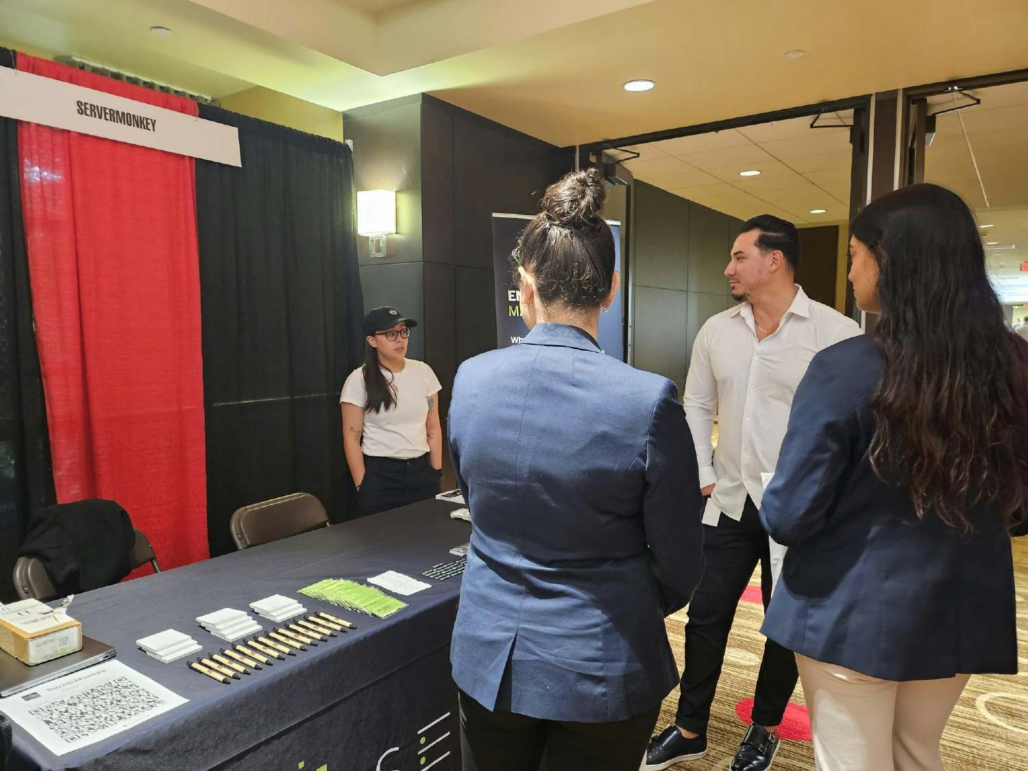 This is our Vice President and Director at the University of Houston's Bauer Business Career Fair.