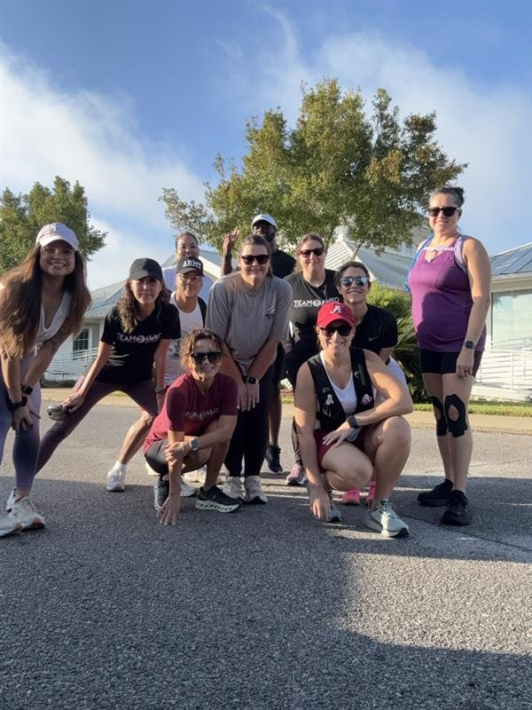 Run Club having some fun on a beautiful Saturday morning