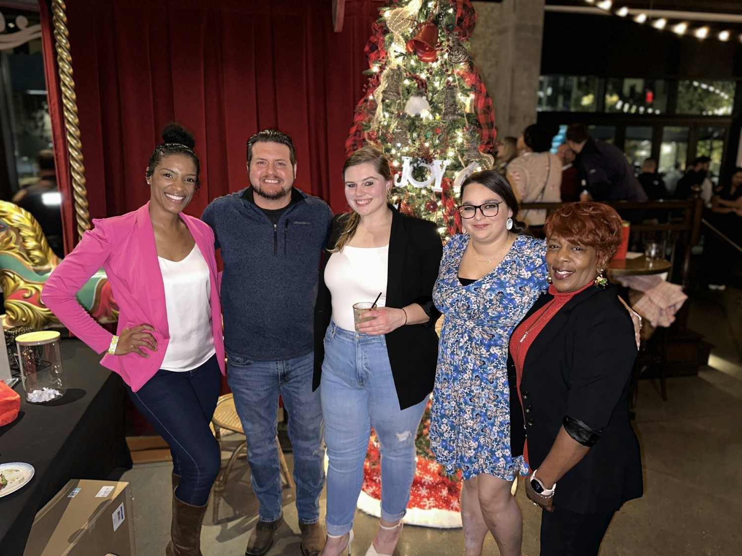Fuller family celebrated the holidays at Flight Club Darts—dart-throwing, food, drinks, and prizes galore!