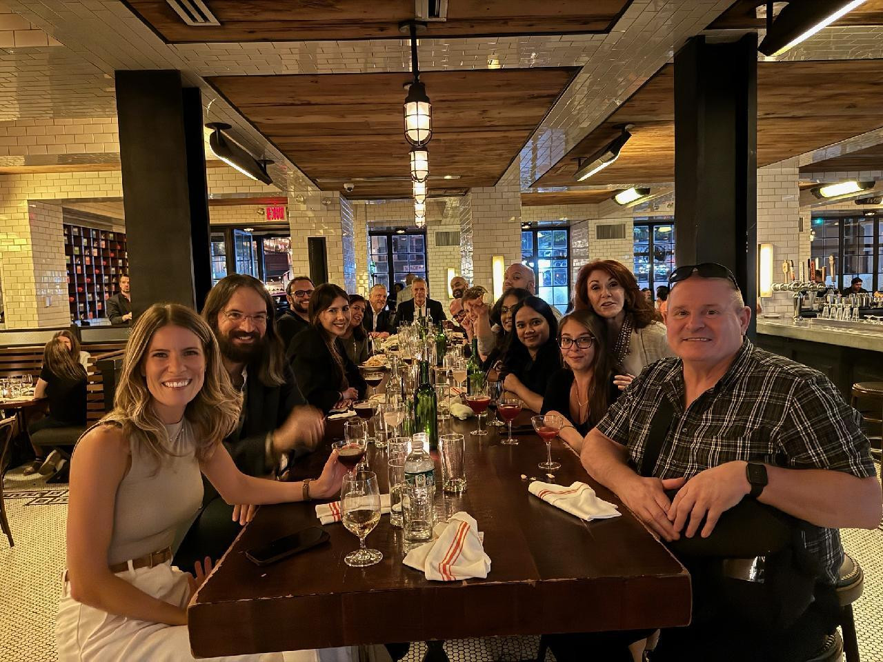 Managed Review & Staff Augmentation team dinner in NYC.