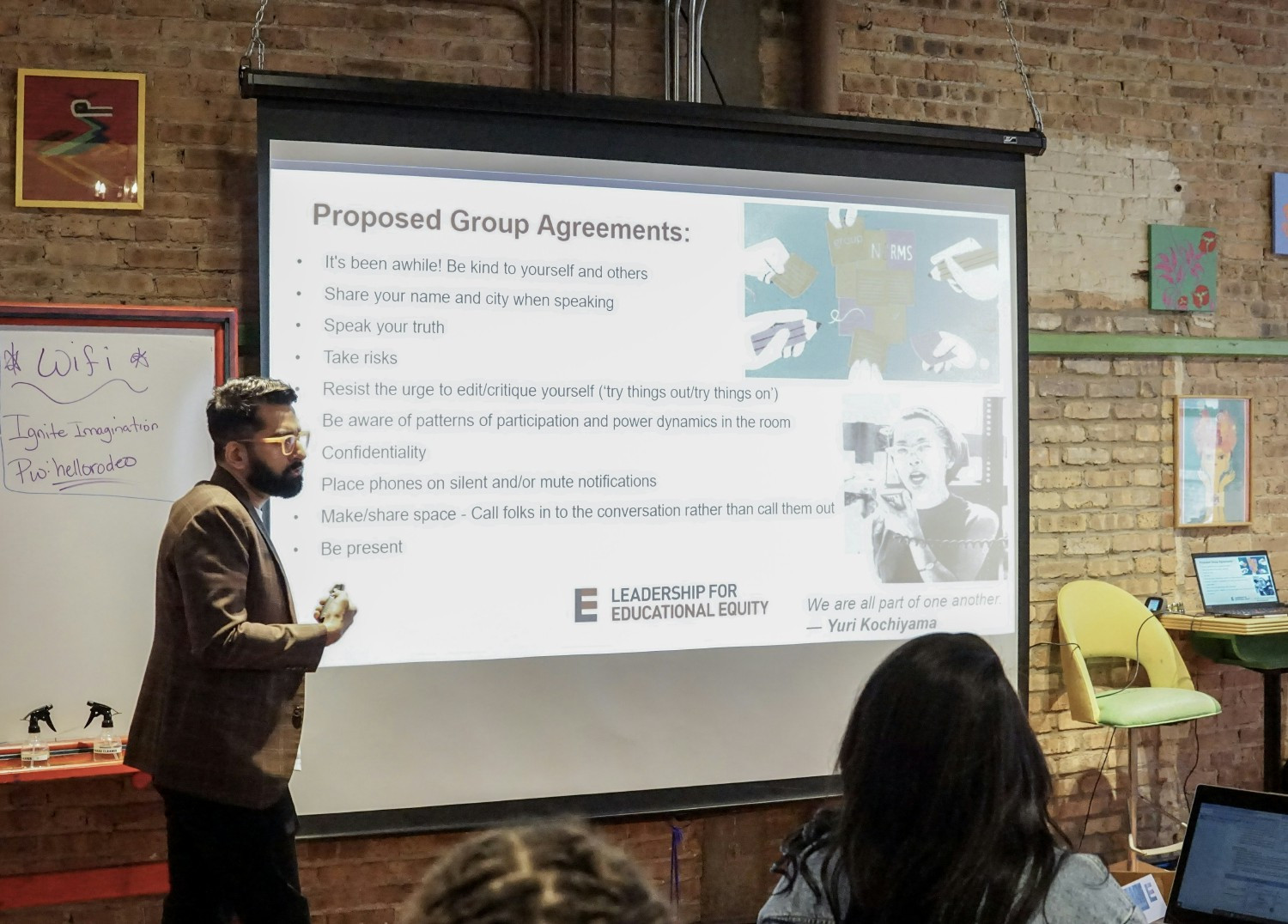 Kicking off a LEE leadership development program, equipping members with tools to create change in their communities