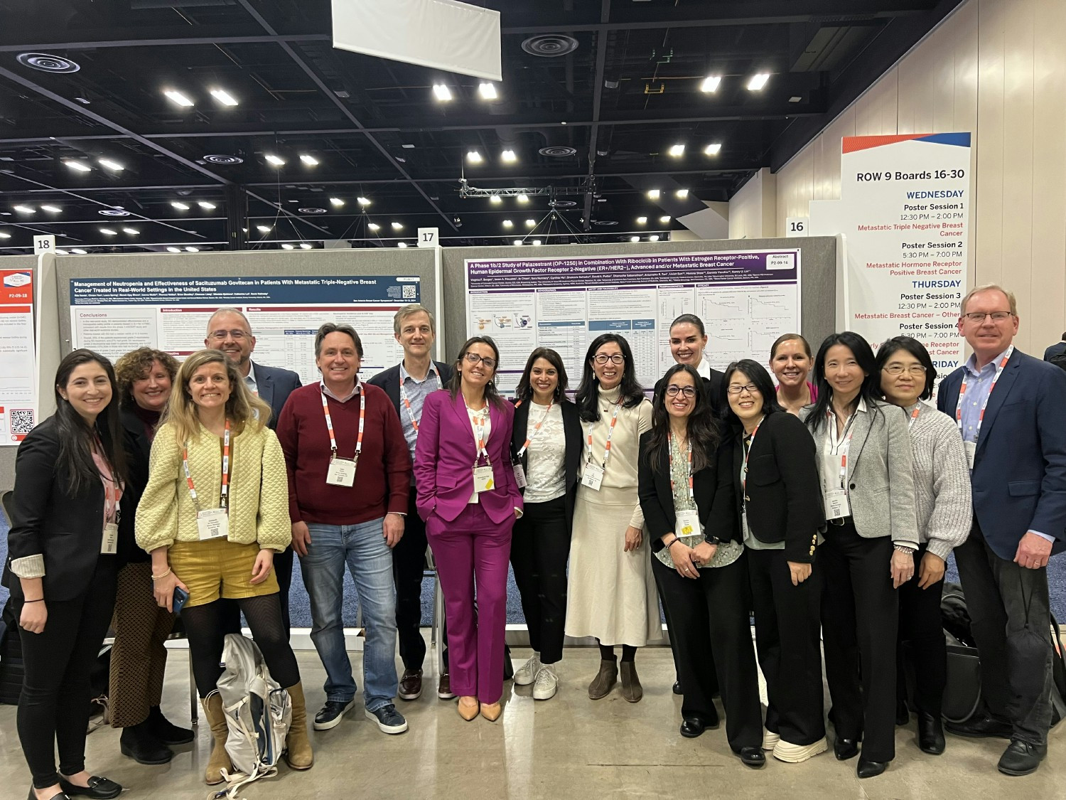 Passionate About Science: Our Clinical and Research colleagues representing Team Olema at the annual SABCS conference.