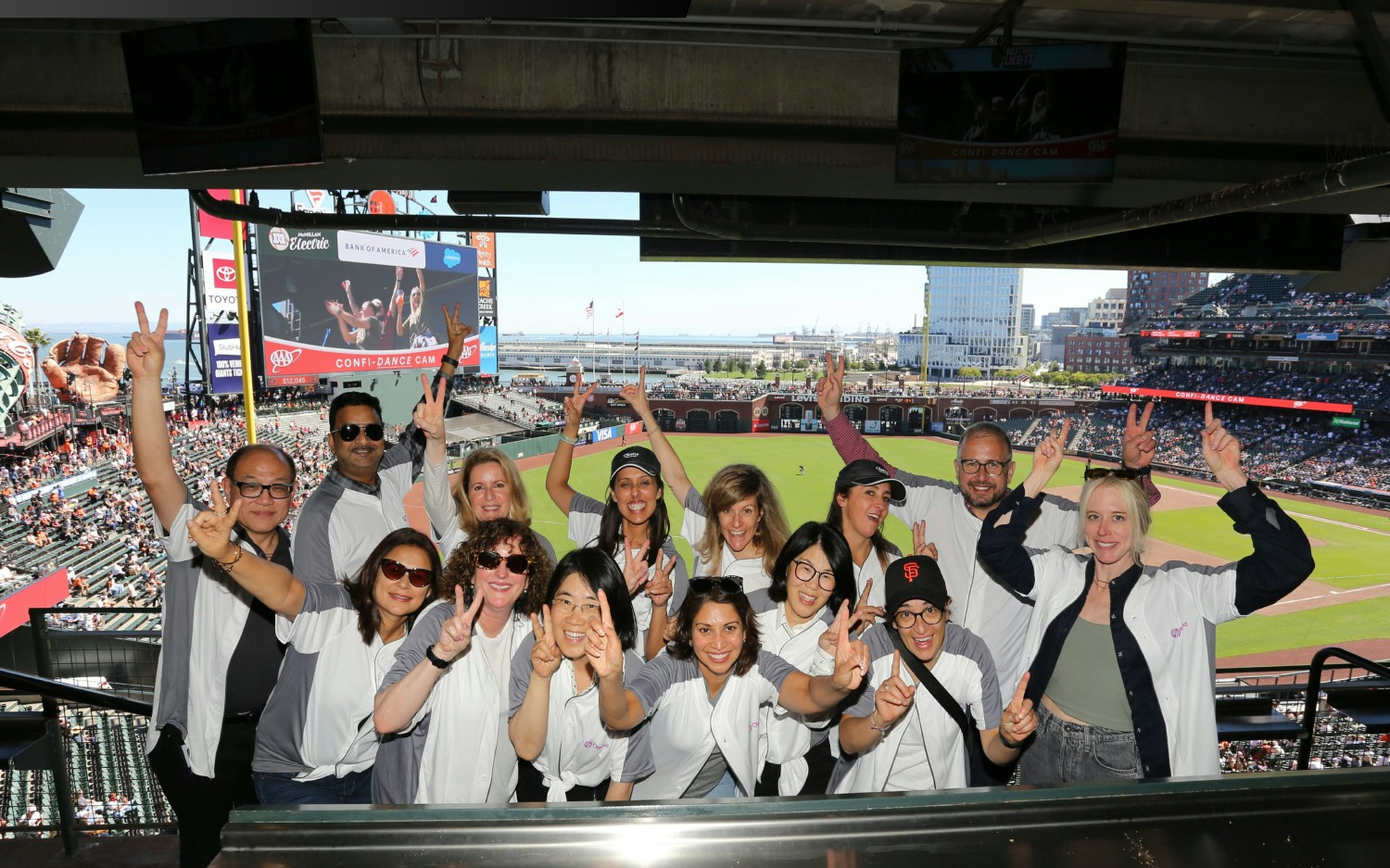 Celebrating Our Success: Colleagues hitting it out of the park at the SF Giants game!