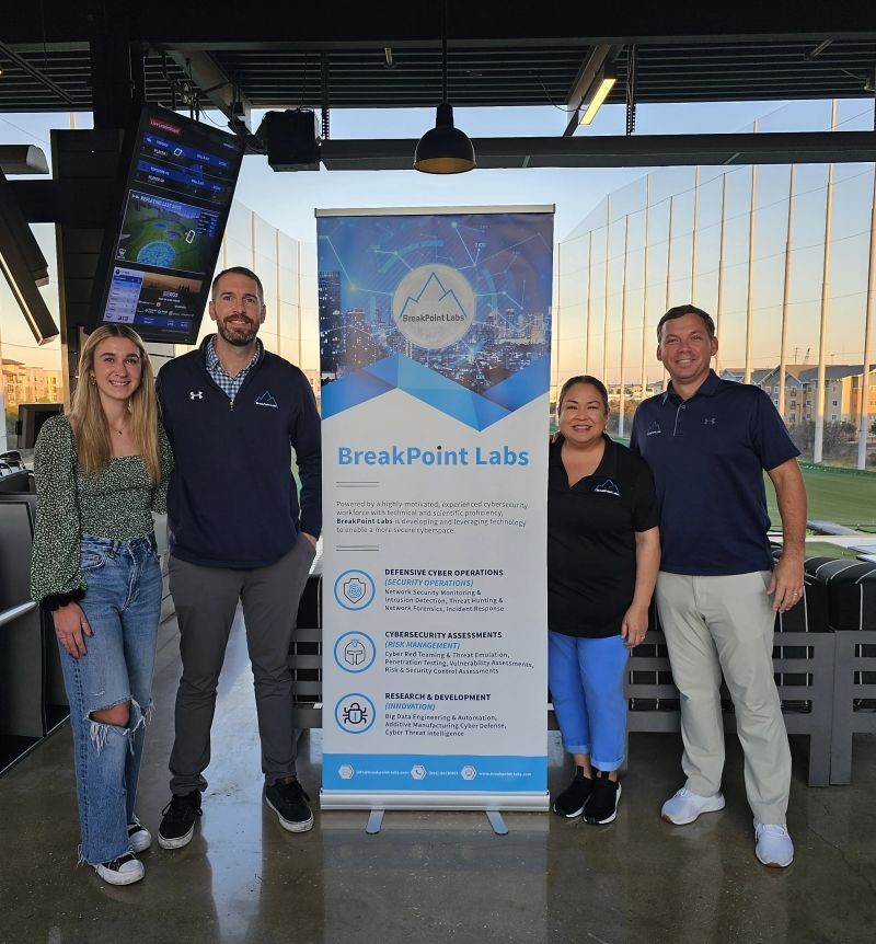 BreakPoint Labs Team members connecting with partners and colleagues at Top Golf.