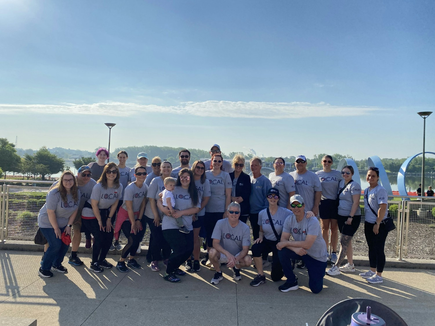 MCCU employees supporting the American Heart Association Heart Walk