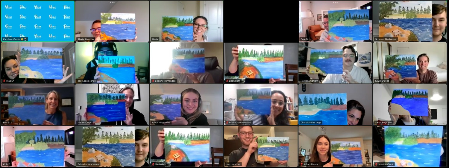 Virtual Paint Party employee event! 