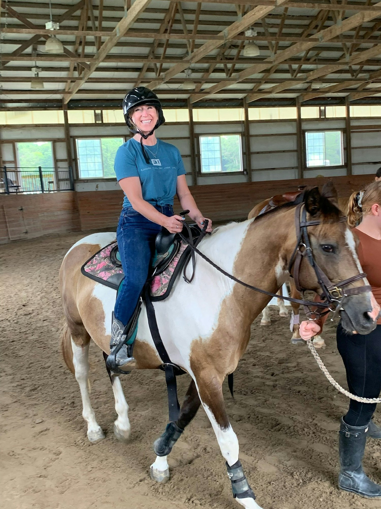 As part of our company picnic, employees were given the chance to relax, play games, and ride horses for the day!