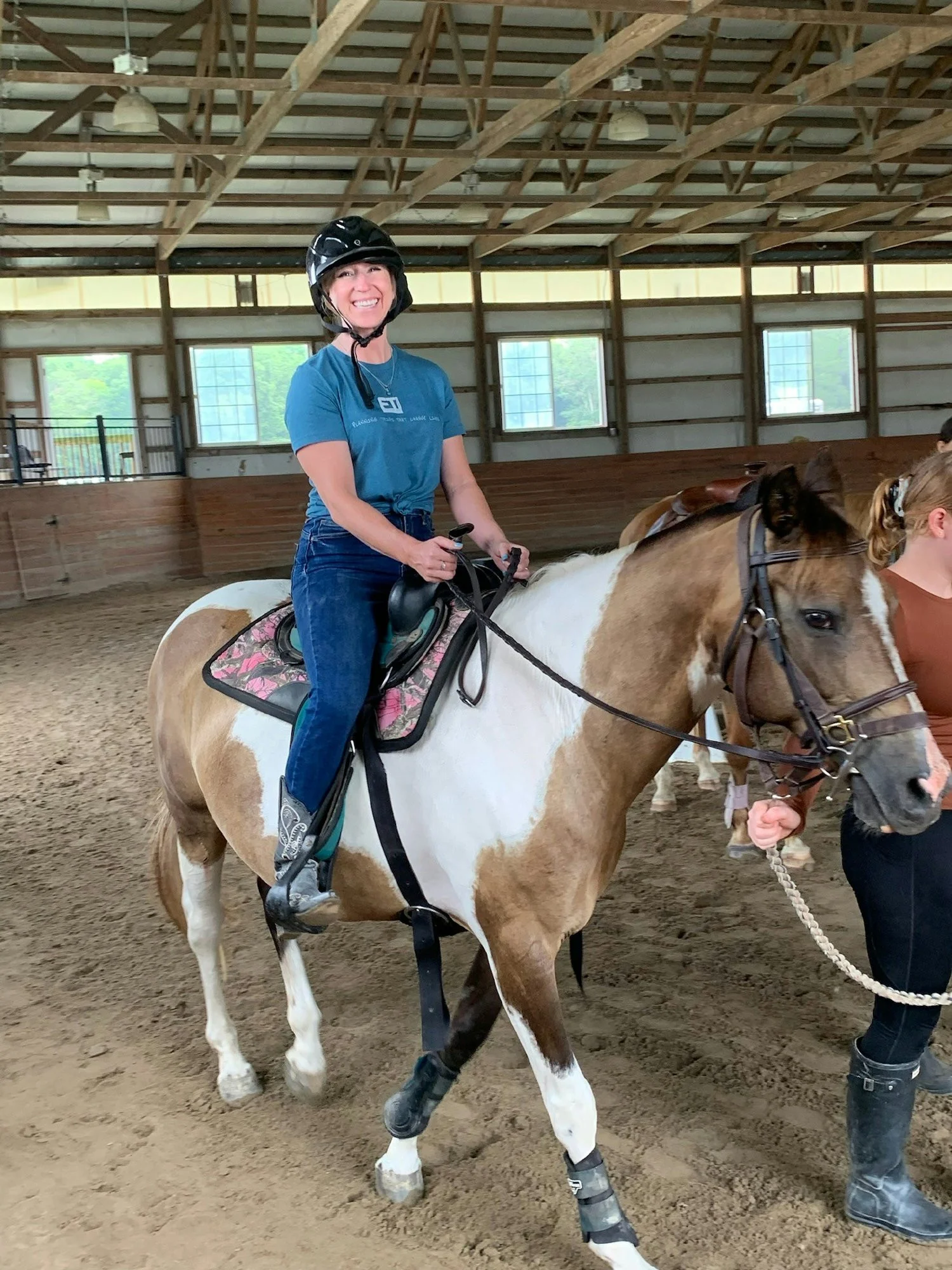 As part of our company picnic, employees were given the chance to relax, play games, and ride horses for the day!