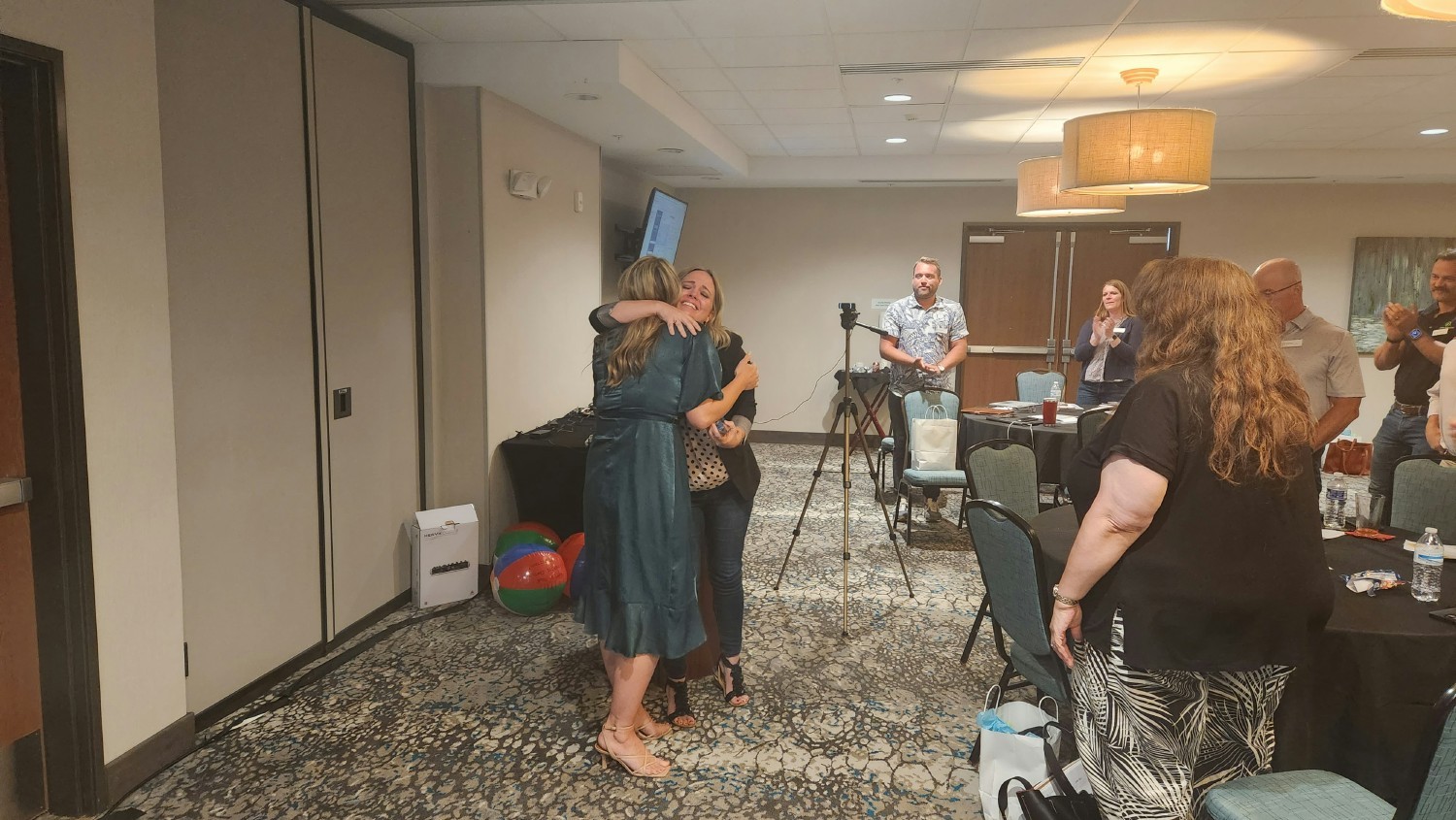 Employee Recognition is a part of our daily culture. Here, an employee receives the Employee of the Year Award.