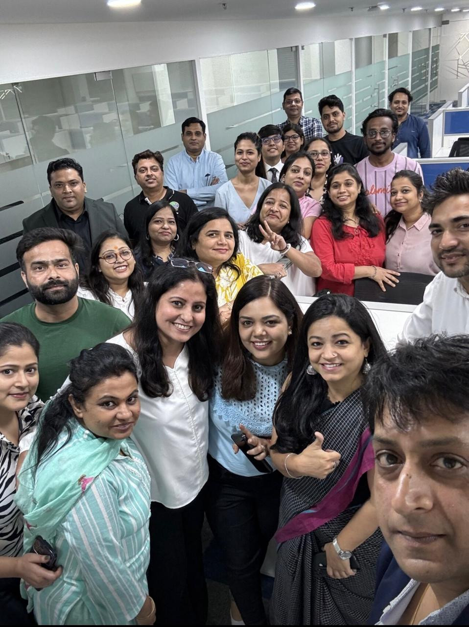 Meeting up with the vibrant team at Apptad in India.