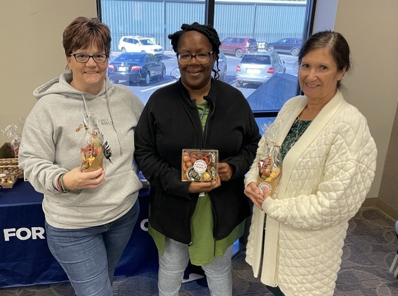 Teamwork and friendship. Celebrating achievements and recognizing employees hard work. 