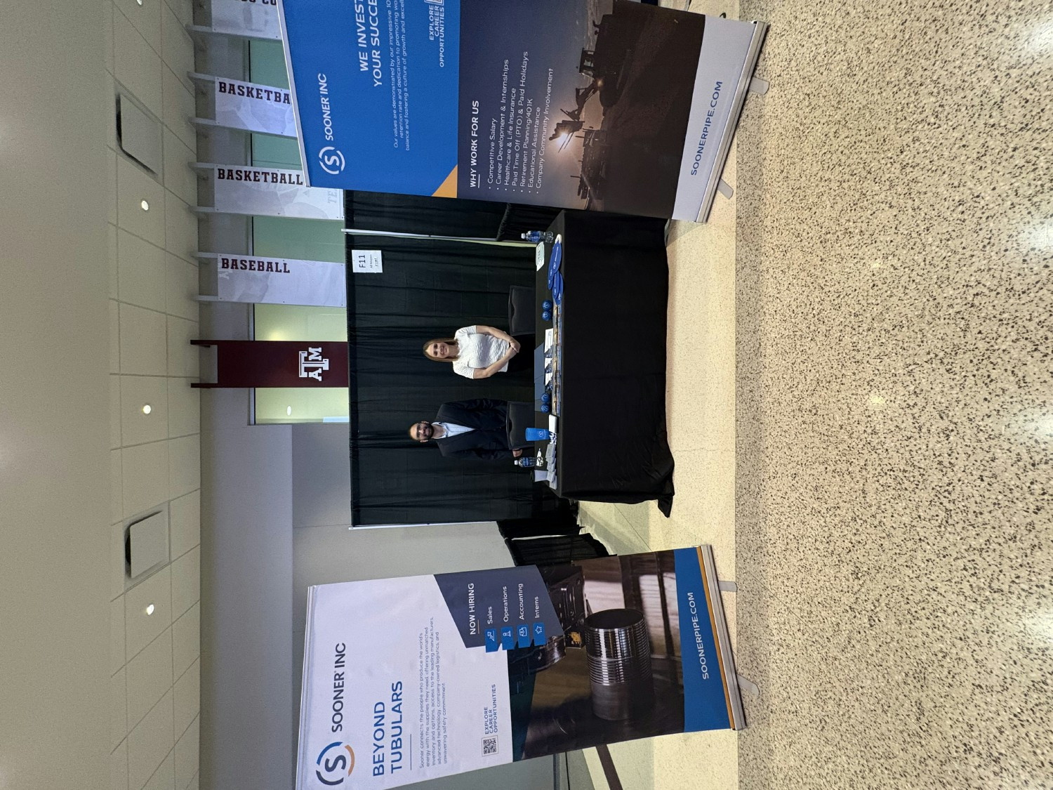 Sooner team members represent the company at college career fairs each fall, connecting with future talent.