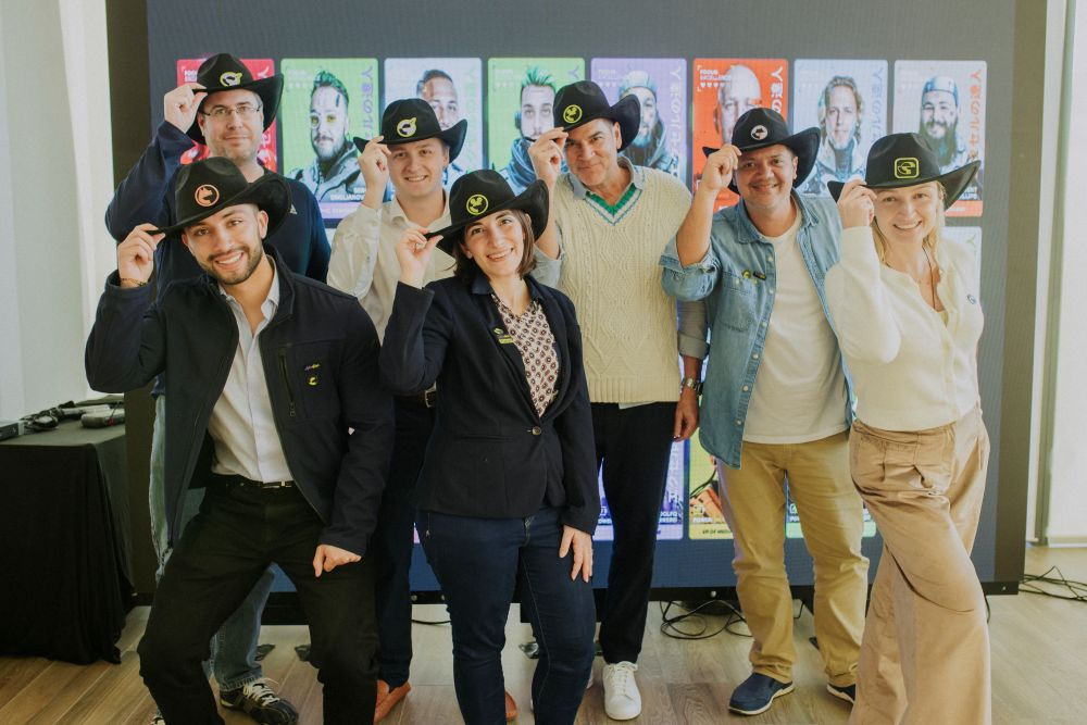 Excelers in action at a themed company event.