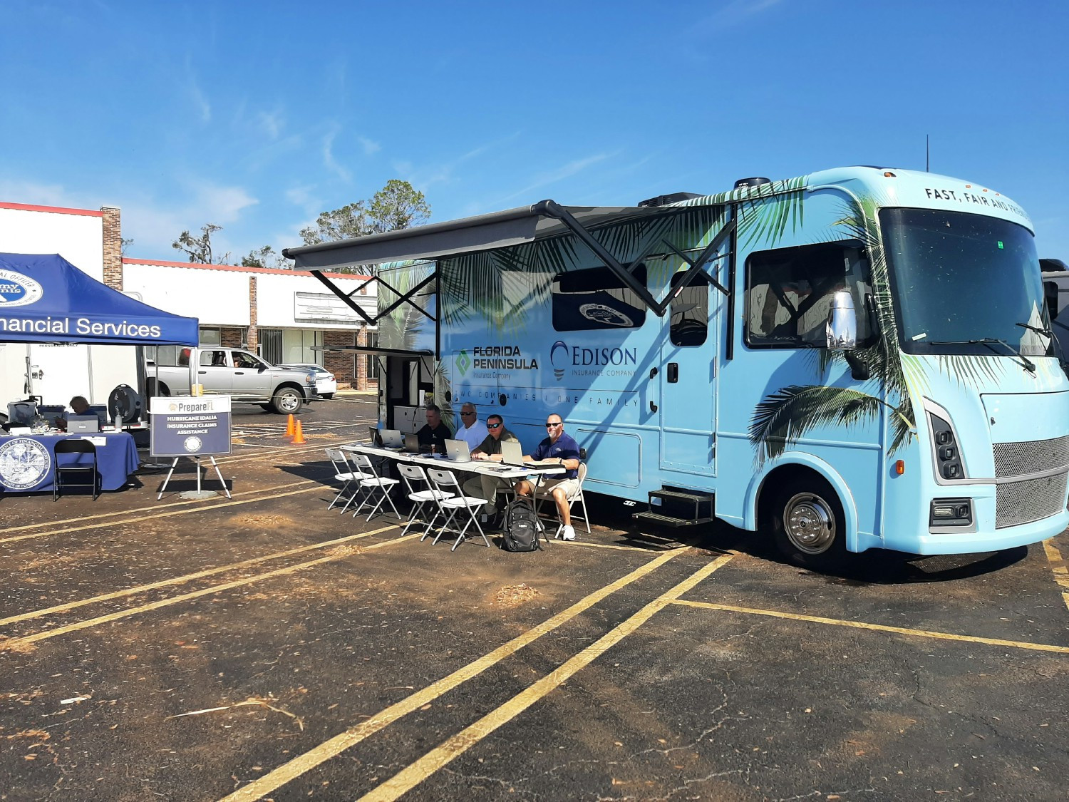 After Hurricane Idalia, our catastrophe team and emergency support RV was on site to support policyholders in the area.