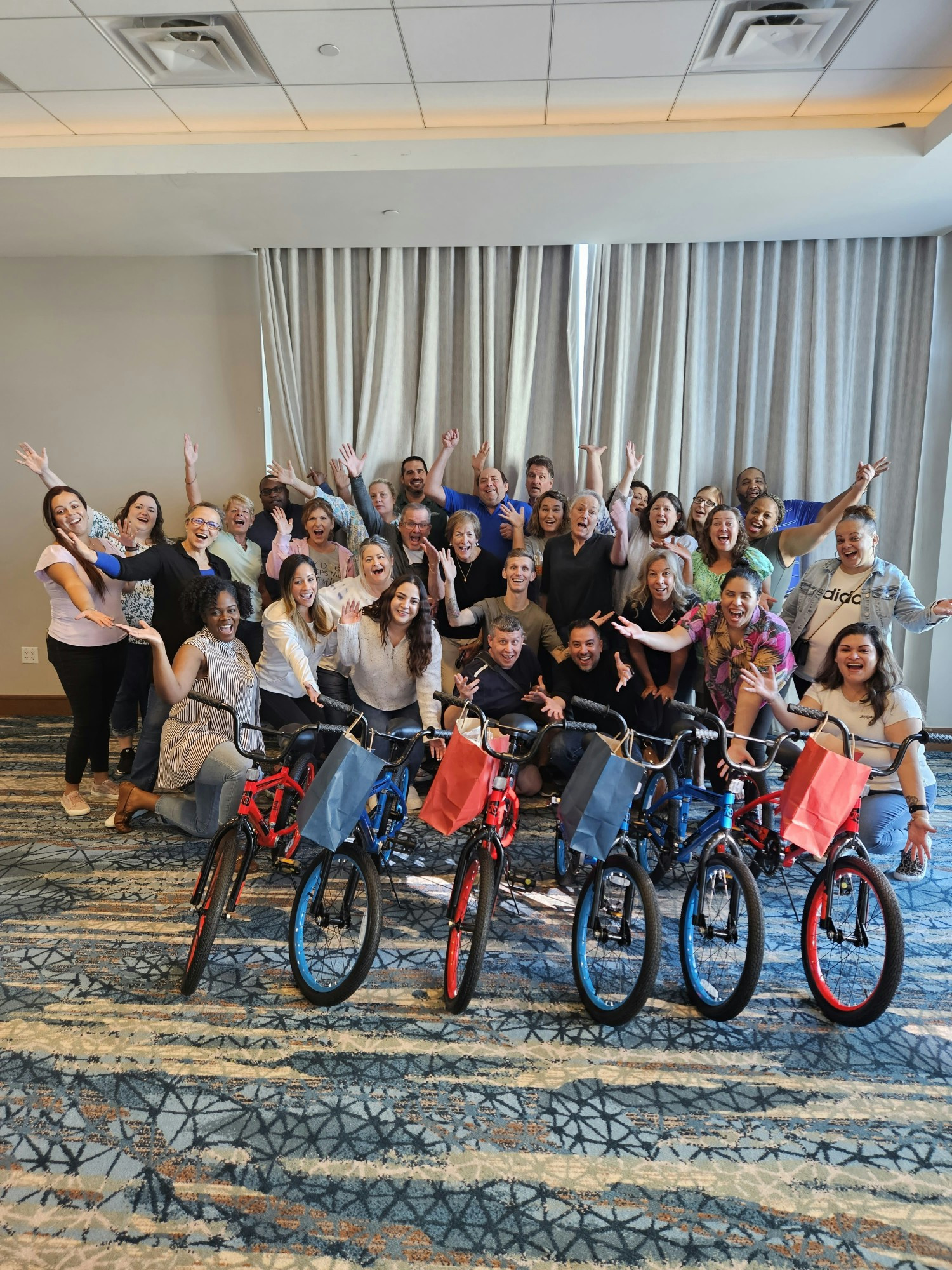 As a teambuilding exercise, the Underwriting Team built 6 bikes to donate to underprivileged kids in the Sarasota area.