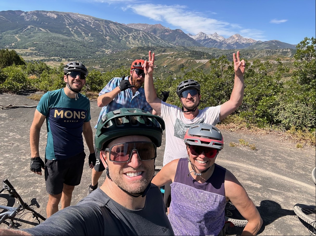 Snowmass team shows the best meetings and ideas happen in nature—on singletrack, in that perfect Zone 2 cardio flow.