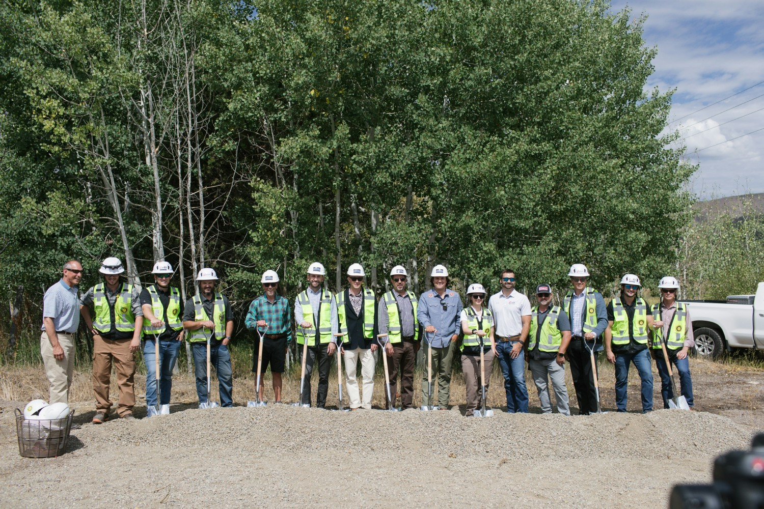 Groundbreaking at the West End Project with community leaders—creating 75% deed-restricted workforce housing.