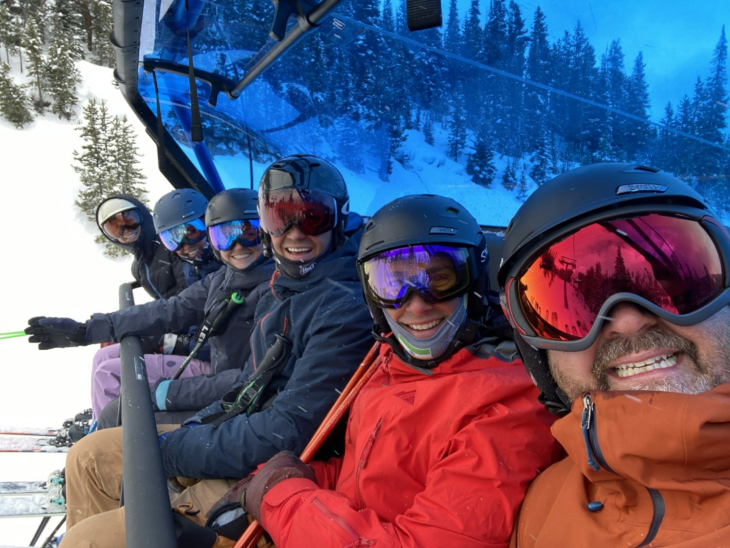 A chair lift meeting and a few great runs for our Utah team—mountain life at its best!