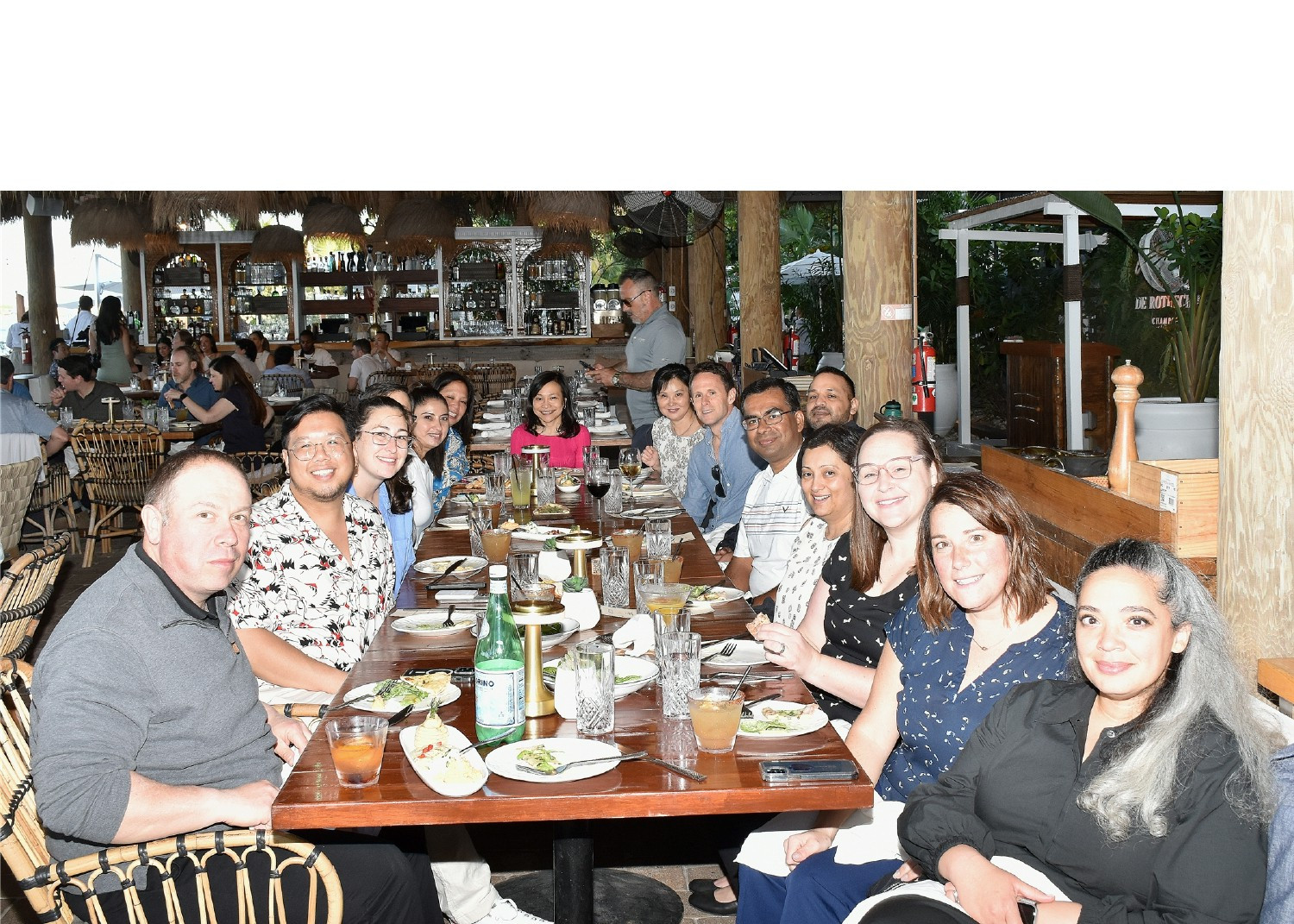 Our team have a wonderful meal in Miami Beach. 