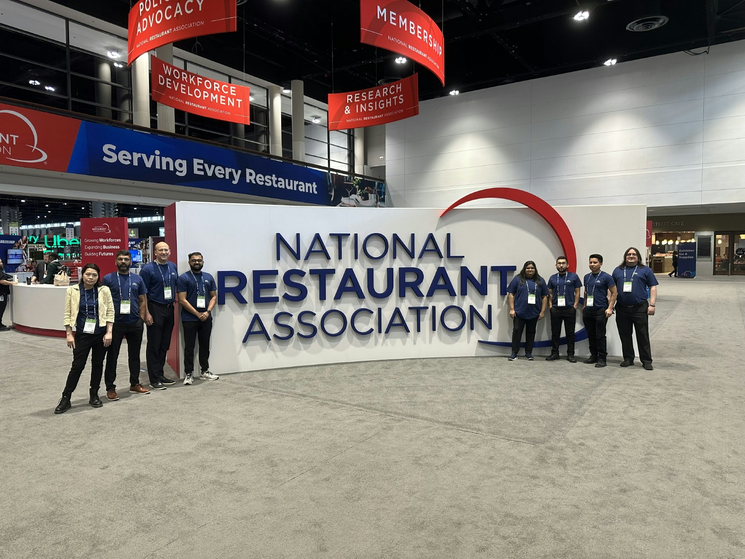 Team photo from those who attend the National Restaurant Association Trade Show.