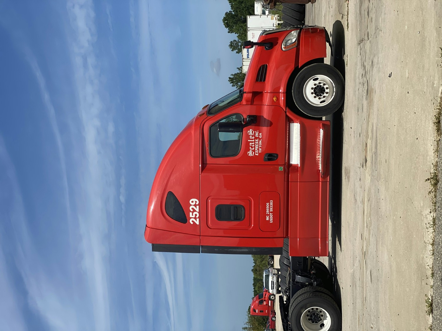 Truck in lot