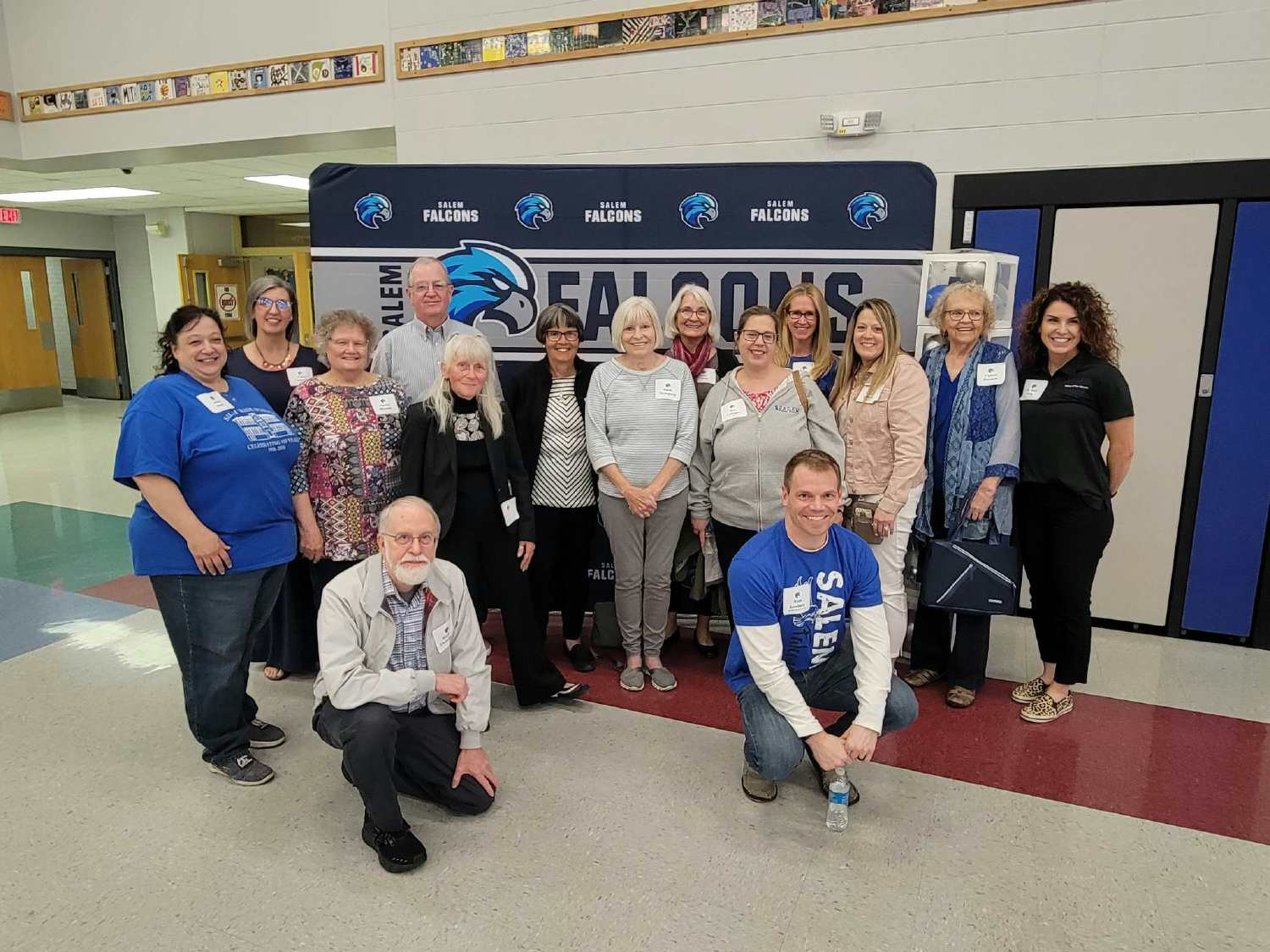 Members of the administrative team welcomed back former employees of the district for an update on current improvements.