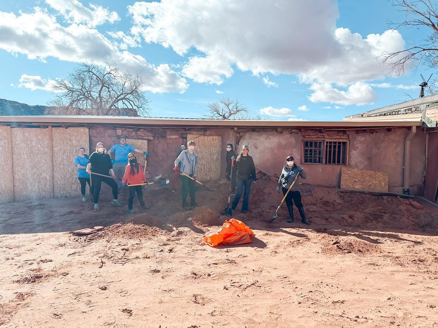 Honoring history—our team helps restore the Oljato Trading Post, preserving Navajo heritage through service and care.