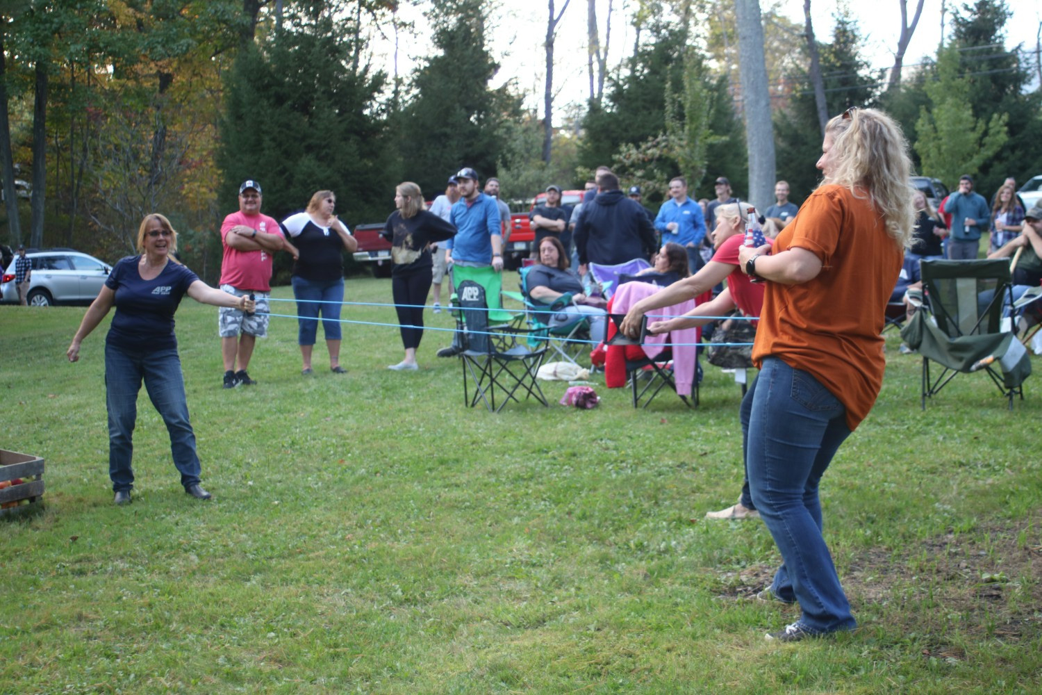 Employees and their families enjoying our fall picnic at a local park.