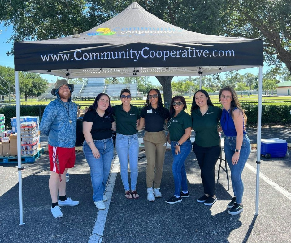 Shell Factory Bike Night: Team members manning the booth and getting out into the community.